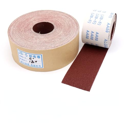 1/3/5M 4'' 100mm Breite Schleifpapierrolle Schmirgelleinen Schleifpapier Schleifblätter 80 120 150 180 240 400 600 Körnung, 1 Meter, 120 Körnung von VVW&LIU