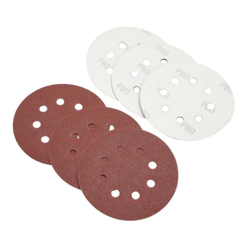 20 Stück 5-Zoll-Schleifpapier 8 Löcher 80-3000 Körnung gemischtes Schleifpapier runder selbstklebender Sand 125 mm Schleifpads Polierwerkzeuge, 1500,20 Stück von VVW&LIU