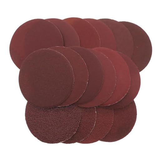 5 Zoll 125 mm Rückenflorscheibe, rotes Schleifpapier, Metall, Auto, Holzschleifscheibe, Reparatur, Schleifen und Polieren, 40–1000 Grobschliff, Körnung 240, 50 Stück von VVW&LIU