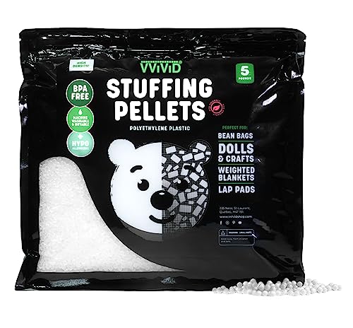 VViViD Umweltfreundliche, hochdichte Polyethylen-Kunststoffverpackung und Polyfill-Pellets (2,3 kg) von VViViD