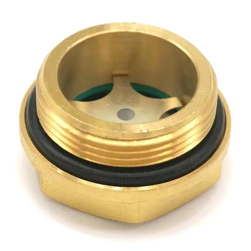 VWWJCCRO M30x1.5mm Metric Male Brass Oil Level Sight Glass Window Hex Head for Air Compressor Gearbox VWWJCCRO M30x1.5mm Metric Male Brass Oil Level Sight Glass Window Hex Head for Air Compressor Gearbox von VWWJCCRO