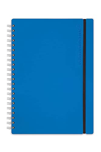 Vacavaliente Notizbuch, Recycled Leder, blu von Vacavaliente