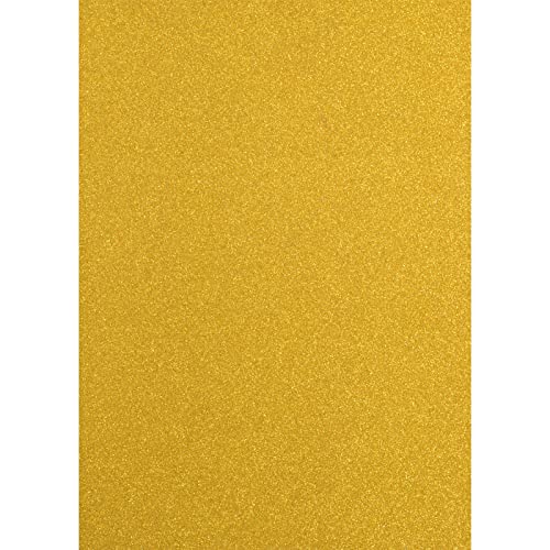 Florence Glitzerpapier zum Basteln - Goldene - Gold - Papierbasteln 5 Stück - A4 Bastelpapier mit Glitzer für Scrapbooking, Stanzen und Kartengestaltung - 250 gsm Florence Glitzerpapier zum Basteln - Goldene - Gold - Papierbasteln 5 Stück - A4 Bastelpapier mit Glitzer für Scrapbooking, Stanzen und Kartengestaltung - 250 gsm von Vaessen Creative