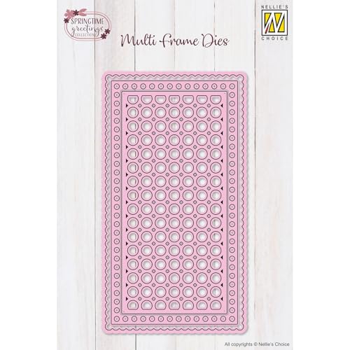 Nellie's Choice Stanzschablone für Ostern mit Kreise - 3 Multi Frame Dies - Stanzform von 8 x 14,5 cm geignet für Stanzmaschine - Bastelzubehör für Karten Basteln und Scrapbooking von Vaessen Creative