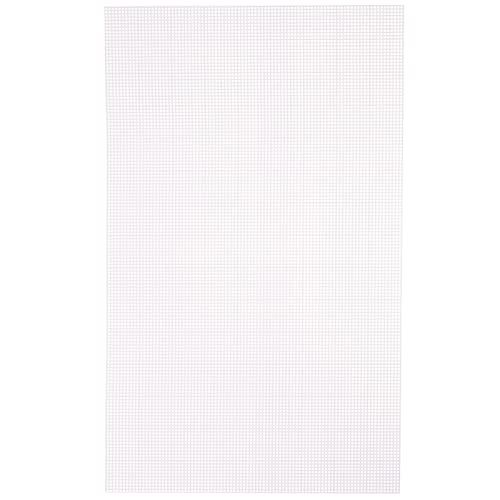 Vaessen Creative 11003-006 Kunststoffleinwand, Feinheitsgrad 7, flexibles Maschengewebe für Handarbeiten, Stickerei und Kreuzstich, 1 Stück, Größe, Transparent, Kunststoff, 34x57cm or 13.3x22.4 von Vaessen Creative