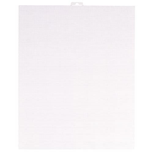 Vaessen Creative 11003-008 Kunststoffleinwand, Feinheitsgrad, flexibles Maschengewebe für Handarbeiten, Stickerei und Kreuzstich, 10 Stück, Transparent, plastik, 26x32cm or 10.2x12.5 von Vaessen Creative