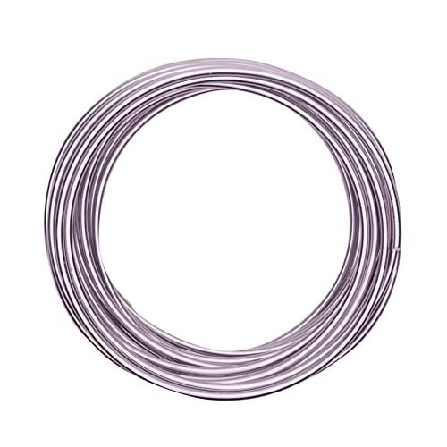 Vaessen Creative 24233-007 Aludraht Schmuck, Biegsam, Aluminium, hell violett, 4 mm x 10 m von Vaessen Creative