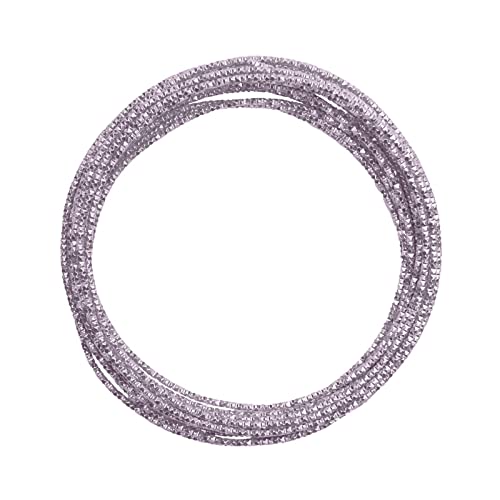 Vaessen Creative 24266-017 Aludraht Prägung Rund Schmuck 2 mm x 5 m, Biegsam Schmuckdraht, Aluminium, violett, 500 x 0.2 x 0.2 cm, Soft Lilac von Vaessen Creative