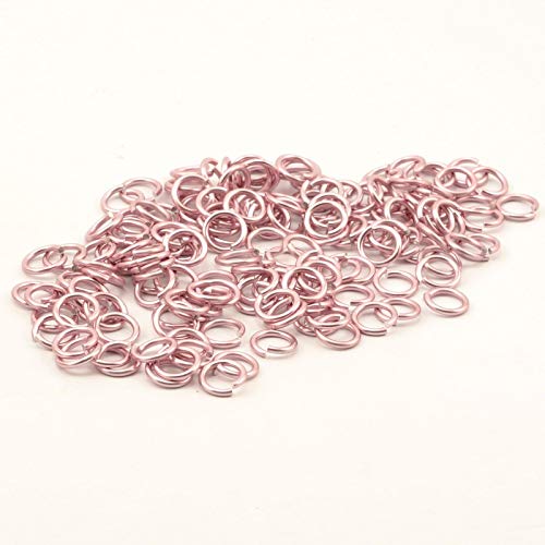 Vaessen Creative Alu Deco Biegeringe | 10 mm | Rosa | 135 Stück, Aluminium, Rose, 1 x 1 x 0,2 cm, 135-Einheiten von Vaessen Creative