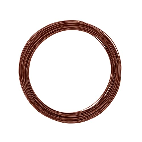 Vaessen Creative Aluminiumdraht, 1mm x 10m, Aluminium Wire, Basteldraht, Dekodraht, Floristikdraht Aludraht Schmuck 1 mm x 10 Meter | Biegsam Schmuckdraht Braun, Brown, 100 x 0.1 x 0.1 cm von Vaessen Creative