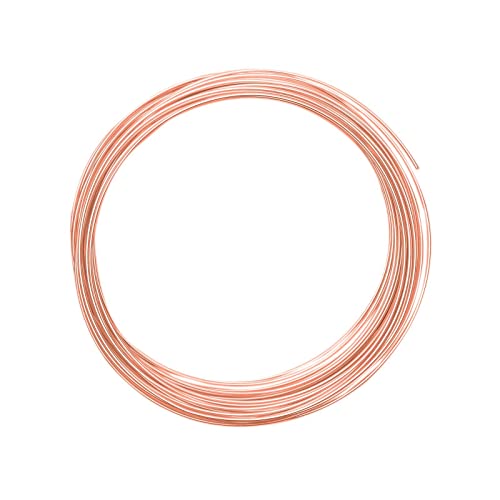 Vaessen Creative Aluminiumdraht, 1mm x 10m, Aluminium Wire, Basteldraht, Dekodraht, Floristikdraht Aludraht Schmuck 1 mm x 10 Meter | Biegsam Schmuckdraht Kupfer, orange Copper, 100 x 0.1 x 0.1 cm von Vaessen Creative