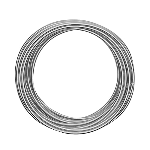 Vaessen Creative Aluminiumdraht, 4mm x 10m, Aluminium Wire, Basteldraht, Dekodraht, Floristikdraht Aludraht Schmuck 4 mm x 10 Meter | Biegsam Schmuckdraht Silber, Silver, 1000 x 0.4 x 0.4 cm von Vaessen Creative