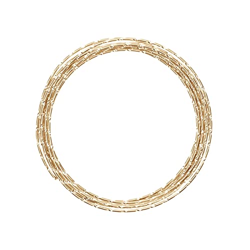 Vaessen Creative Aluminiumdraht, Hellgold, m, Aluminium Wire, Basteldraht, Dekodraht, Floristikdraht Aludraht Diamant Schmuck 2 mm x 5 Meter | Biegsam Schmuckdraht Hell, light gold, 500 x 0.2 x 0.2 cm von Vaessen Creative