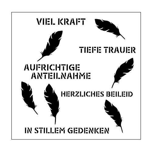 Vaessen Creative Kunst Schablone Stencil, Viel Kraft, zum Hinzufügen Farbiger Muster und Strukturen zu Bastelprojekte, Weiß von Vaessen Creative