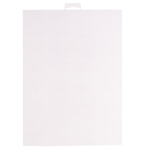 Vaessen Creative 11003-007 Kunststoffleinwand, Feinheitsgrad 16, flexibles Maschengewebe für Handarbeiten, Stickerei und Kreuzstich, 1 Stück, Größe, Transparent, Kunststoff, 21x28cm or 8.2x11 von Vaessen Creative