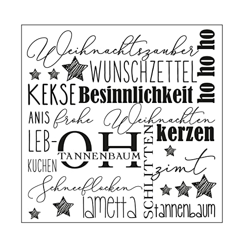 Vaessen Creative Prägeschablone Folder, Weihnachten, Zum Hinzufügen von Strukturen, Muster und Hintergründe auf Karten oder Scrapbook-Seiten, 15 x 15 cm, Silber von Vaessen Creative