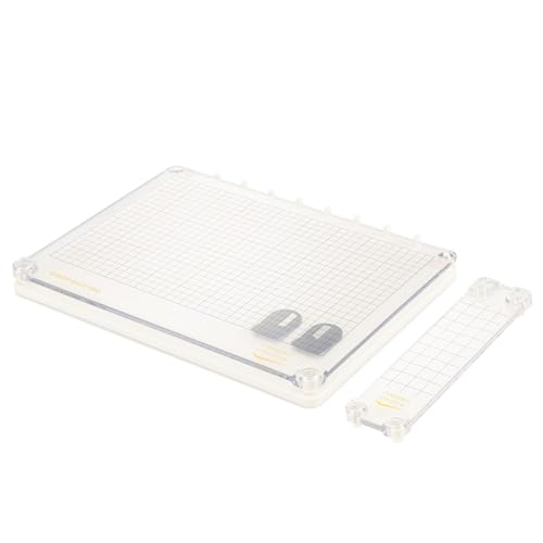 Vaessen Creative Stamp Easy Pro Stempelhilfe Trennbar inkl. Stempelplatten, Magnetplatten Und Magneten, An 3 Seiten Randlos, Zur genauen Positionierung von Stempeln für Clear Stamp Und Gummistempel, 238x175 von Vaessen Creative