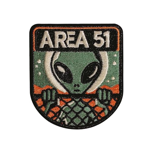 Vagabond Heart Area 51 Aufnäher – Area 51 Nevada besticktes Souvenir-Abzeichen – Bügelapplikation von Vagabond Heart