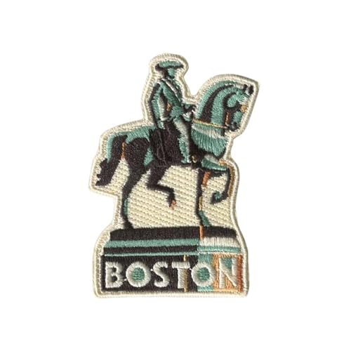 Vagabond Heart Boston Patch – Boston Massachusetts Aufbügler Reiseabzeichen – Paul Revere Statue Souvenir von Vagabond Heart