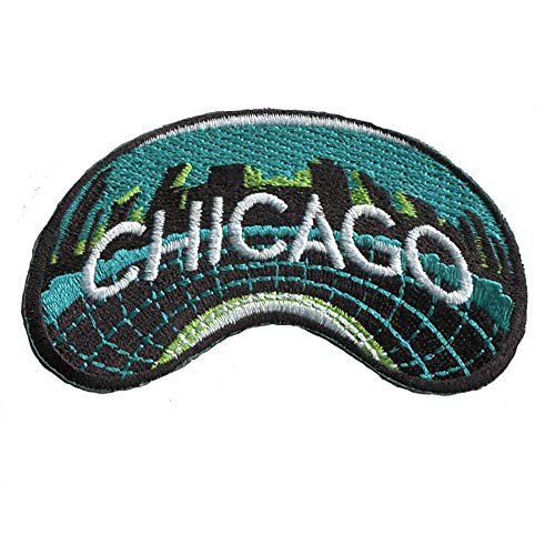 Vagabond Heart Chicago Travel Patch – Chicago Bean Souvenir von Vagabond Heart