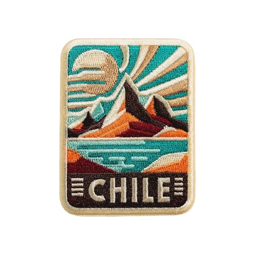 Vagabond Heart Chile Aufnäher zum Aufbügeln – Chile Souvenir – Chile Travel Patch – tolles Geschenk für Reisende von Vagabond Heart