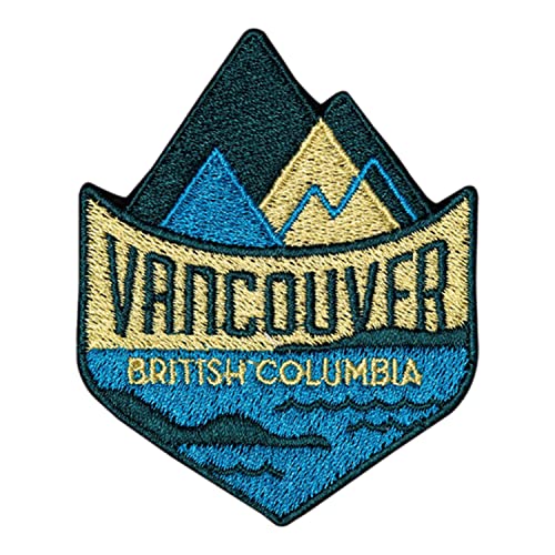 Vagabond Heart Vancouver British Columbia Travel Patch - Ocean and Mountains / Tolles Souvenir für Rucksäcke und Gepäck / Rucksackreisen und Reiseabzeichen von Vagabond Heart