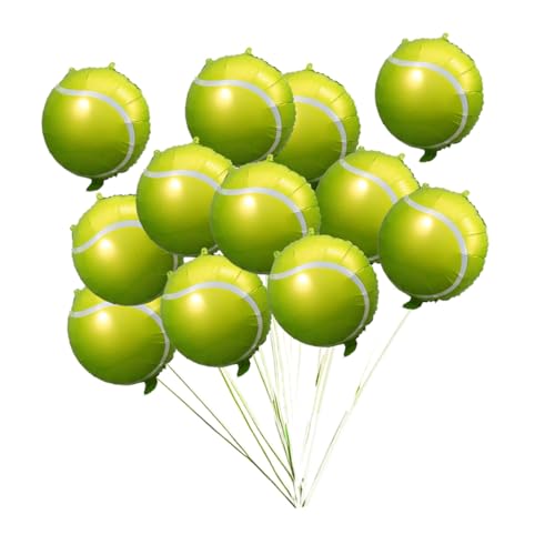 12st Tennisballon Luftballons Für Geburtstagsfeiern Große Luftballons Tennisball-pinata Luftballons Gold Ballons Zum Aufdecken Des Geschlechts Ballons Helium Aluminiumfolie Green Vaguelly von Vaguelly