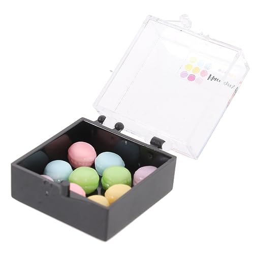 Vaguelly 1 Box Mini Macaron Decor Brands Tiere Puppen Garbage Kreatur Miniatur Dinge Einhorn Figur DIY Miniatur Kit Mini Food Toys Dekoration Miniaturfiguren Kuchen Kunststoff Plastik von Vaguelly