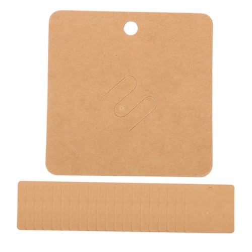 Vaguelly 1 Satz Brosche Aus Pappe Karten Schmuckdisplay Armband-tags Anzeigekarten Für Verpackungen Ansteckbrosche Benutzerdefinierte Ohrringkarten Papier Light Brown 100st von Vaguelly