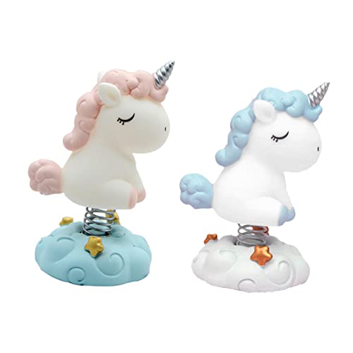 Vaguelly 1 Satz Einhorn-ornamente Autodekoration Desktop-dekorationen Party-cupcake Autozubehör Einhorn-schmuck Harz-einhorn- Einhorn-dekoration Fahrzeuginnenraum Mit Einhorndekor 2st von Vaguelly