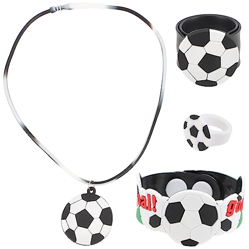 Vaguelly 1 Satz Fußball-party- Schwebender Fußball Bot Zappeln Fußballpreise Junge Kinderspielzeug Armbänder Sportlich Jersey Matschig Einhandzwinge Dekorative Brosche Diy-ring Pvc von Vaguelly