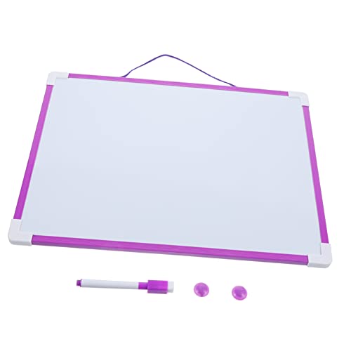 Vaguelly 1 Satz Hängetafel Schwarze Bretter Planke Trockenlöschtafel Notizen Liste Whiteboard schreibtafel staffelei Notizbuch Schautafel der Schüler Wochenplan Memoboard PVC Violett von Vaguelly