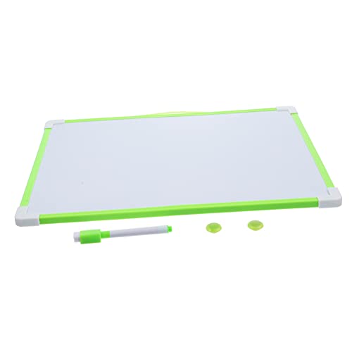 Vaguelly 1 Satz Hängetafel großes Whiteboard Tafelschwamm große weiße Tafel Punkt schreibtafel office organizer deko staffelei kreative Schautafel magnetischer Zeichenblock PVC Green von Vaguelly