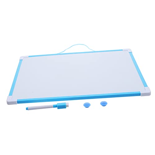 Vaguelly 1 Satz Hängetafel schreibtafel zeichenpad büroorganizer Magnetische, trocken abwischbare Tafel Aufkleber Weiß staffelei deko Memoboard fürs Büro Messageboard PVC Blue von Vaguelly