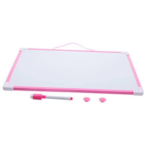 Vaguelly 1 Satz Hängetafel schreibtafel zeichenpad famlyguy Mini-Board Whiteboard-Marker trocken abwischbar staffelei deko Kind schreibt Tablet praktische Notiztafel PVC Rosa von Vaguelly