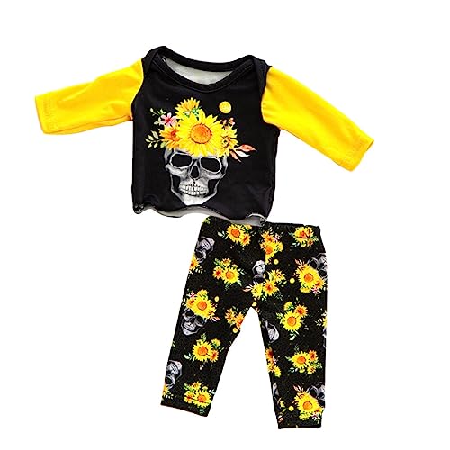 Vaguelly 1 Satz Halloween-Puppenkleidung Spielzeug Puppen Halloween-Babykostüm Babys Puppen -Outfits Puppenkleidung Set Puppen Kleidung Babypuppenkleidung Kleidung für Puppe Stoff Black von Vaguelly