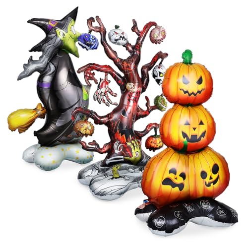 Vaguelly 1 Satz Halloween-dekorationsrequisiten Bündeln Aufblasgerät Geburtstags-ballonbogen-kit Luftballons Halloween Halloween-partyballons Konfetti Folienballons Aluminiumfolie von Vaguelly