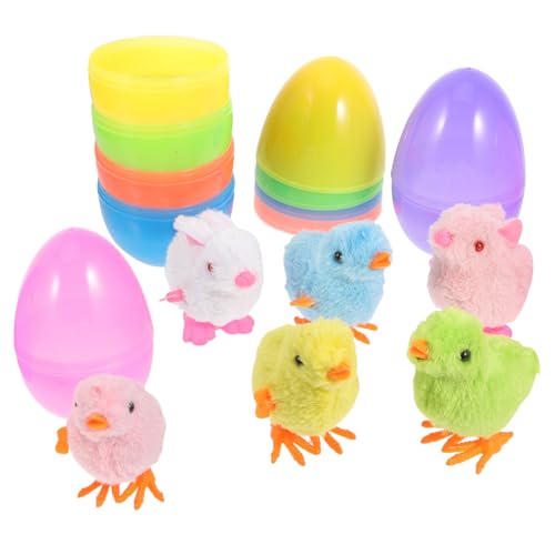 Vaguelly 1 Satz Kaninchen-Huhn-Gacha für kinderspielzeug ostergeschenk hasen toy Ei Osterspielzeug Hasen-Aufziehspielzeug Osterdeko Partyartikel für Plüsch von Vaguelly