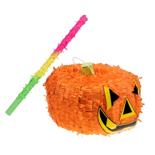 Vaguelly 1 Satz Kürbis Piñatas Geburtstagsfeier Piñata Halloween-Geist-Pinata Halloween-Hängedekoration halloween dekoration halloween kürbis Party-Piñata gruselige Pinata Papier Orange von Vaguelly