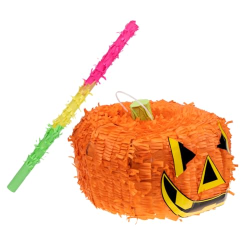 Vaguelly 1 Satz Kürbis Piñatas Piñata Gefülltes Spielzeug Halloween-party-pinata Pinata-süßigkeitsspielzeug Mexikanische Piñatas Halloween-partyzubehör Pinata-halloween Papier Orange von Vaguelly