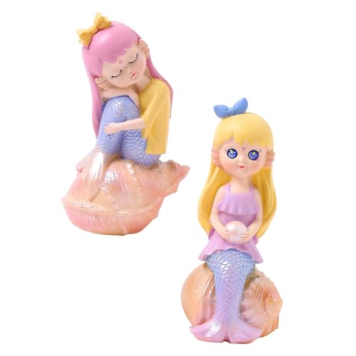 Vaguelly 2 Stücke Harz Handwerk Kuchen Meerjungfrau Einzigartige Meerjungfrau Kuchen Topper Für Backen Und Wohnkultur Vaguelly 2 Stücke Harz Handwerk Kuchen Meerjungfrau Einzigartige Meerjungfrau Kuchen Topper Für Backen Und Wohnkultur von Vaguelly