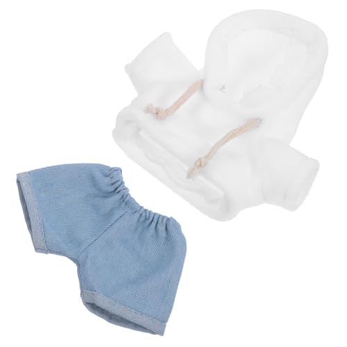 Vaguelly 1 Satz Plüschbärenkleidung Pelzplüschpullover Babyhose Puppe Kleidung Plüschbär Kleidung Puppenkleidung Set puppenkleidung selber Machen DIY Puppenkleidung Stoff von Vaguelly