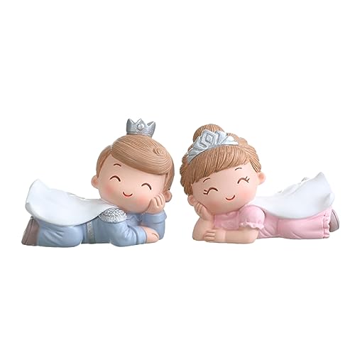Vaguelly 2 Stücke Prinzessin Prinz Harz Kuchen Figuren Geburtstag Kuchen Topper Hochzeit Decor Cartoon Mini Zeichen Topper Set Vaguelly 2 Stücke Prinzessin Prinz Harz Kuchen Figuren Geburtstag Kuchen Topper Hochzeit Decor Cartoon Mini Zeichen Topper Set von Vaguelly