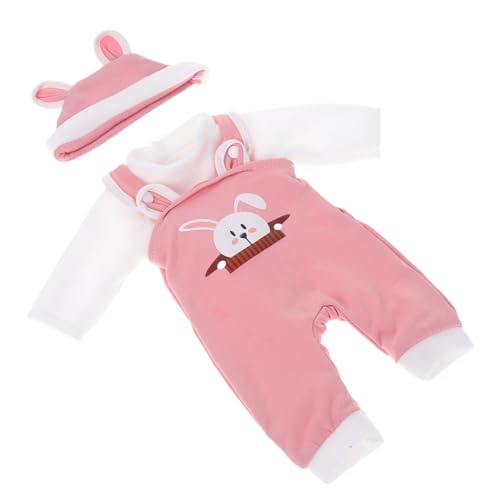 Vaguelly 1 Satz Puppenkleidung Kleidung Für Wiedergeborene Babypuppen Puppen-Outfit Kleidung Für Wiedergeborene Babys Puppenkostüm Puppensachen Kleidung Für Babypuppen Rosa Polyester von Vaguelly