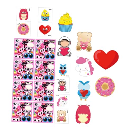 Vaguelly 1 Satz Valentinstag Aufkleber persönliche Scrapbooking Sticker süßigkeiten Pakete Geschenkidee Herzliche Dekoration Geschenkaufkleber Grußkartenaufkleber Papier von Vaguelly