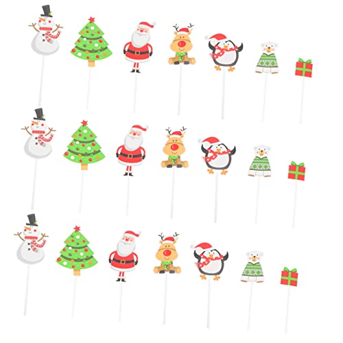 Vaguelly 1 Satz Weihnachtskucheneinsatz Dessert Topper Cupcake Topper Weihnachtskuchen Pick Party Kuchenzubehör Weihnachtskucheneinsatz Kuchen Weihnachtskuchen Flaggentüllen 70 Stück von Vaguelly