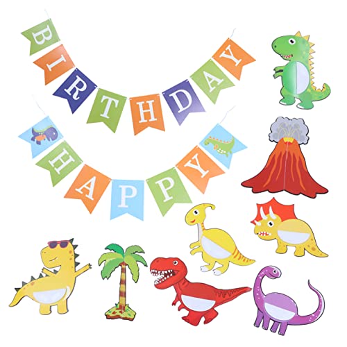 Vaguelly 1 Set Dinosaurier Banner Dinosaurier Motto Party Dekoration Party Dekorationszubehör Dinosaurier Party Einladungen Dinosaurier Party Luftballons Dinosaurier Party Dekor von Vaguelly