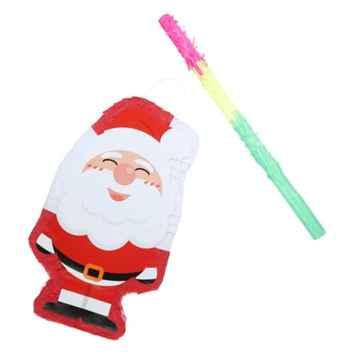 Vaguelly 1 Set Kinder Weihnachten Pinata Party Pinata Weihnachtsmann Form Pinata Weihnachtsmann Party Dekoration Pinata Hängedekoration Gefüllte Pinata Requisite Gefüllte Pinata Dekor von Vaguelly