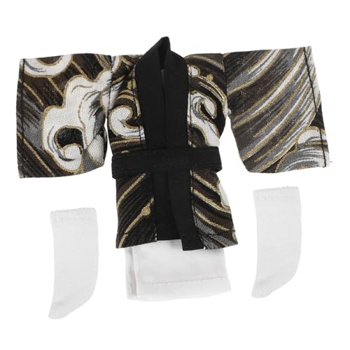 Vaguelly 1 Set Kleidung Kimono Set Puppe Kimono Yukata Anime Plüschpuppen Dress Up Japanische Kimono Robe Puppenkostüm Zubehör Puppenverkleidung Kostüm Puppenhaus Puppenkleidung Kleidung von Vaguelly