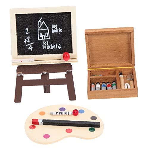 Vaguelly 1 Set Miniatur-staffelei Malwerkzeug Miniatur- Mini- -zeichenbrett Für Wohnaccessoires Babys Puppen Vaguelly 1 Set Miniatur-staffelei Malwerkzeug Miniatur- Mini- -zeichenbrett Für Wohnaccessoires Babys Puppen von Vaguelly